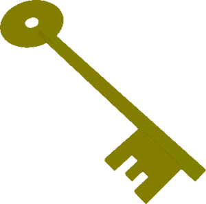 Old Key to Castle Victoria's Throne Room